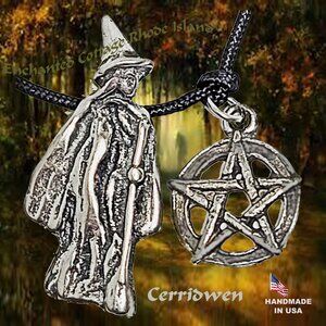 Abby Wilowroot Welsh 𝑪𝑬𝑹𝑹𝑰𝑫𝑾𝑬𝑵 Witch 𝑷𝒆𝒏𝒕𝒂𝒈𝒓𝒂𝒎 Amulet Necklace